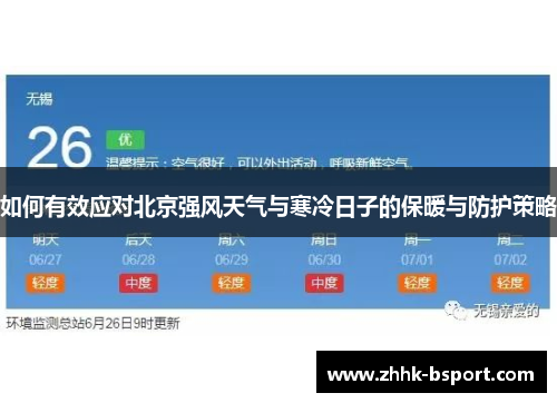 如何有效应对北京强风天气与寒冷日子的保暖与防护策略